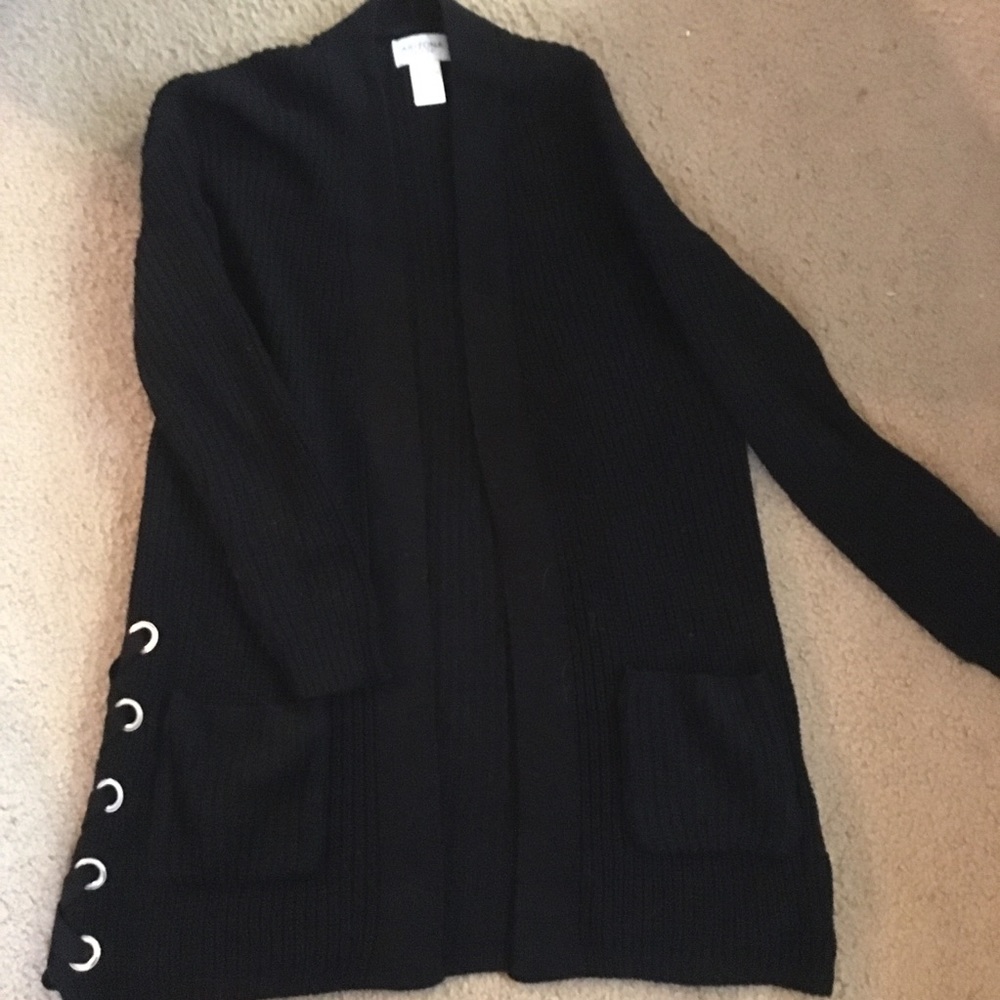 Black cardigan